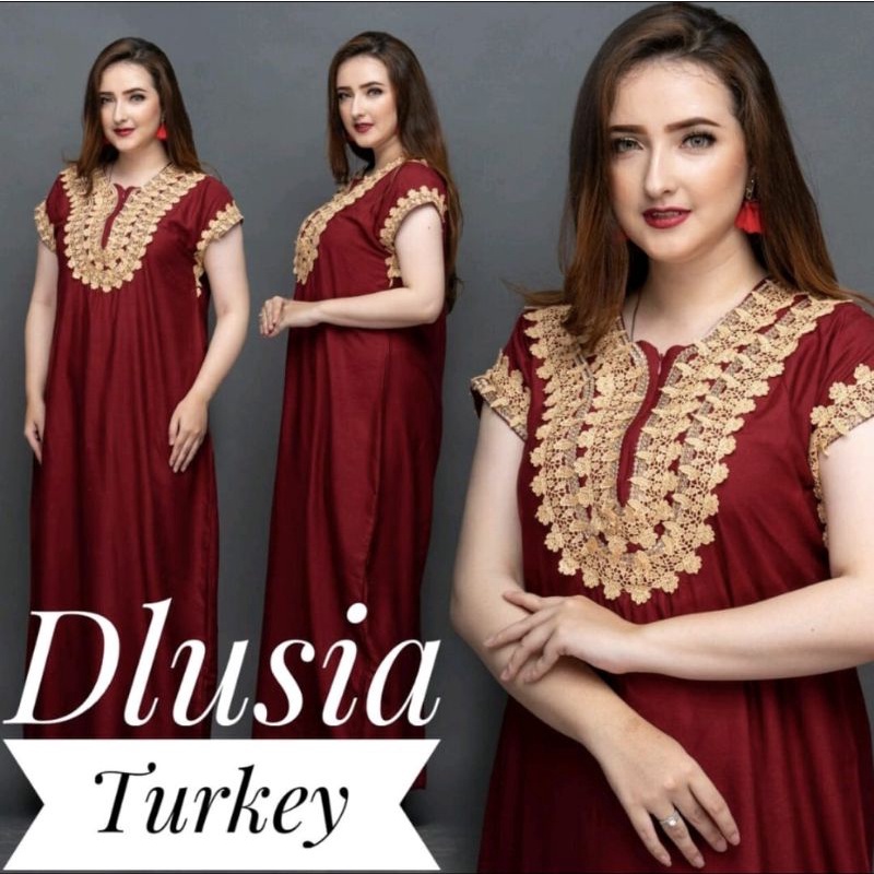 DLUSIA DRESS TURKEY LPENDEK MARUN