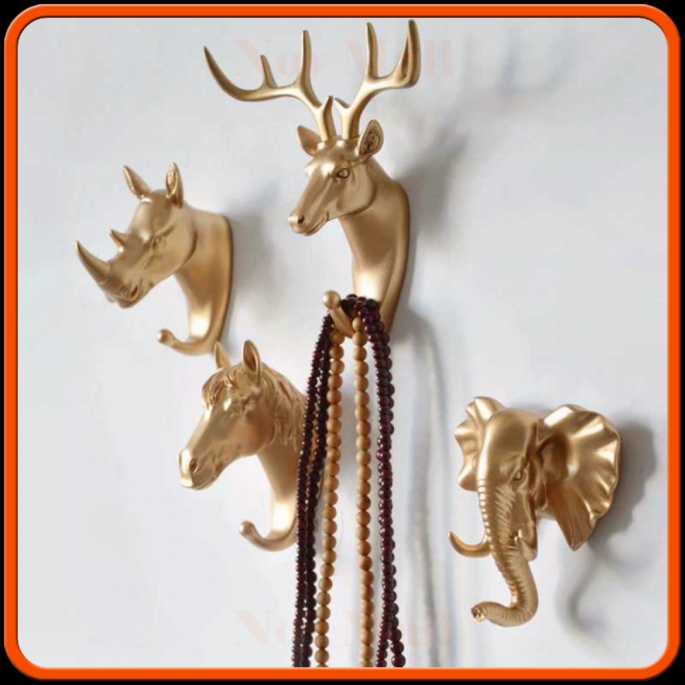 Gantungan Dinding Wall Hanging Hook Antlers Head -ST312