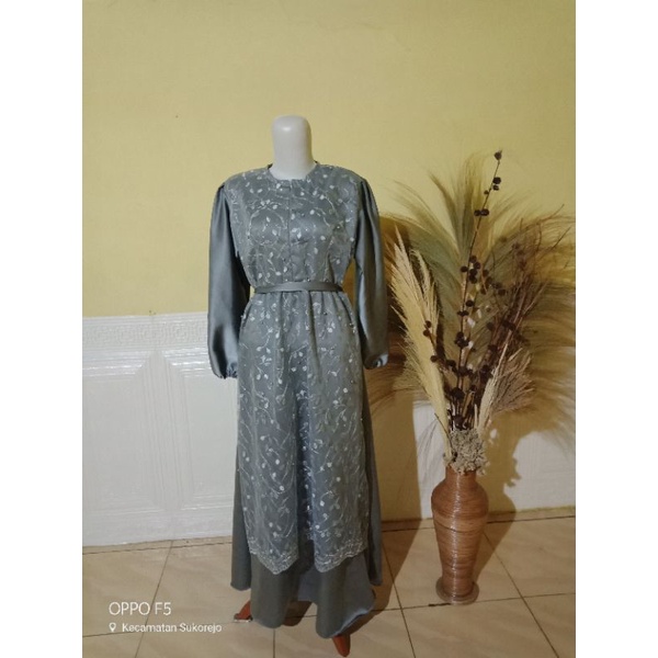 gamis brokat terbaru gamis tile