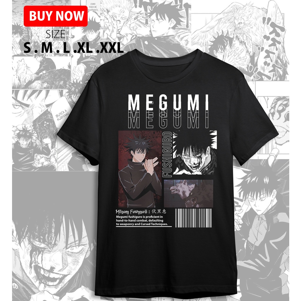 Kaos Anime Jujutsu Kaisen | Gojo Satoru | Megumi | Sukuna | Nobara