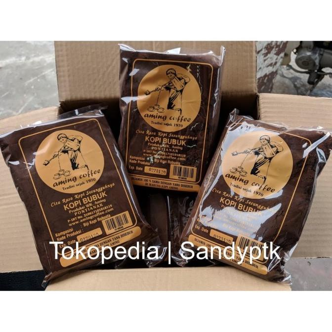 

[BISA COD] Kopi Bubuk Aming Coffee Khas Pontianak (200 Gram)