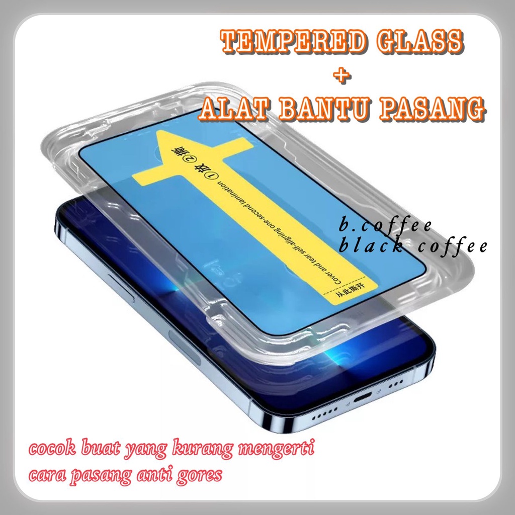 EASY INSTALL FULL Tempered glass IPHONE 14 / 14 PLUS / 14 PRO / 14 PRO MAX / 13 / 13 PRO / 13 PRO MAX / 12 / 12 PRO / 12 PRO MAX / 11 / 11 PRO / 11 PRO MAX / XR / X / XS / XS MAX