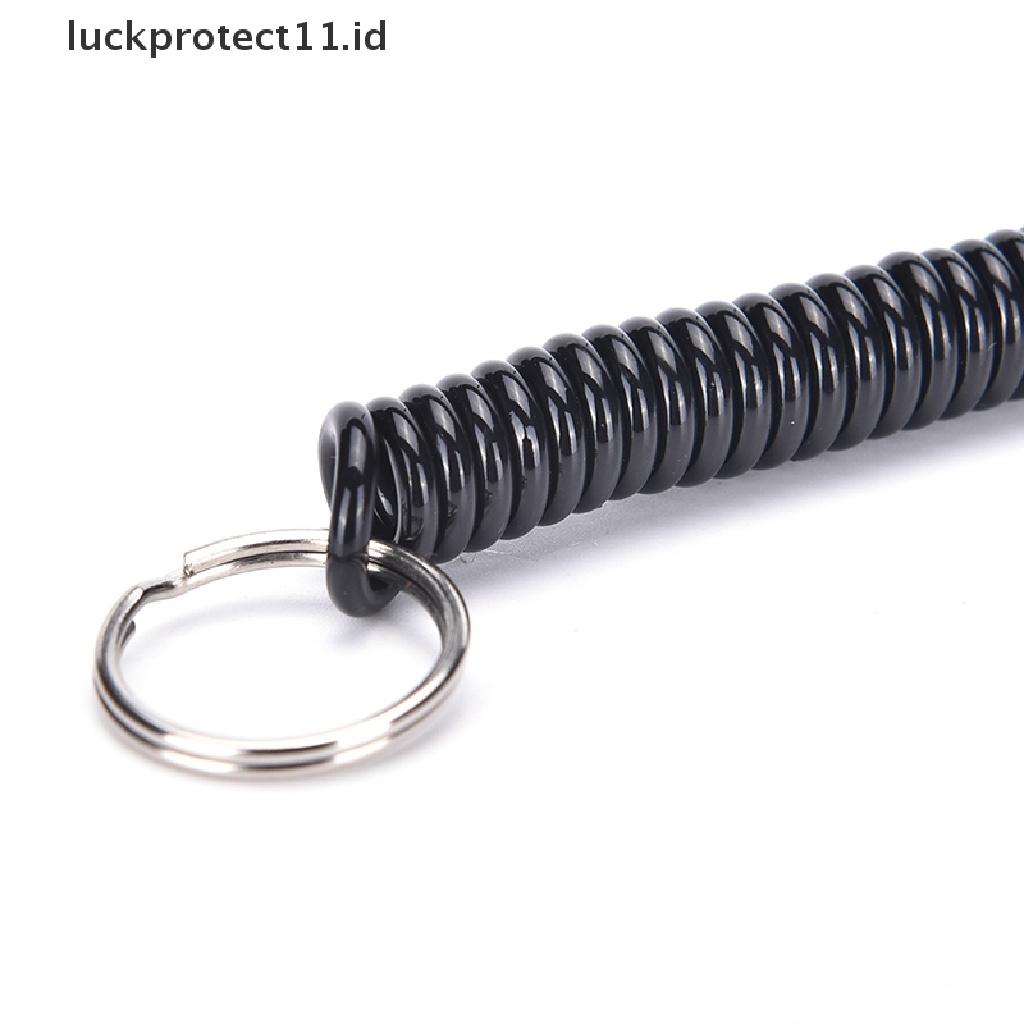 /Fashion Hot//// 2taktical Retractable Plastic Spring Tali Elastis Securit Gear Alat Hiking Camping Gantungan Kunci.