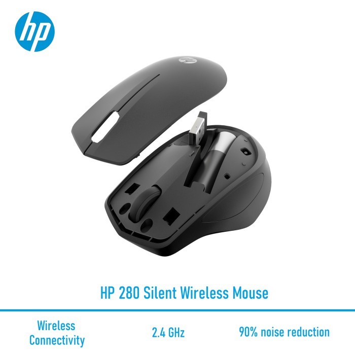 Mouse Wireless HP 280 Silent Mouse 2.4GHz