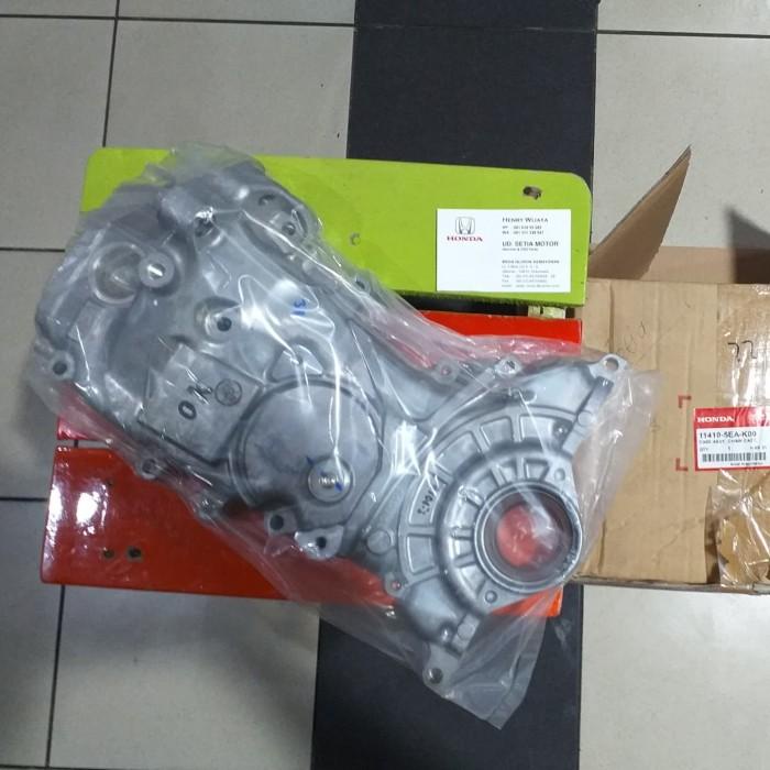 Tutup Cover Rantai Timing pompa oli mesin Honda Mobilio BRV Brio Ori