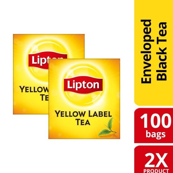 

Lipton Yellow Label Black Tea Bags Enveloped 100's Twin Pack