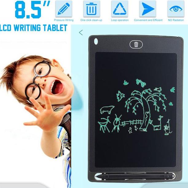 

B(75㊚) << Jenius >> Tablet Papan Tulis Menggambar LCD Hapus Writing Board Tablet Digital Layar 8.5 inch anak paling laris