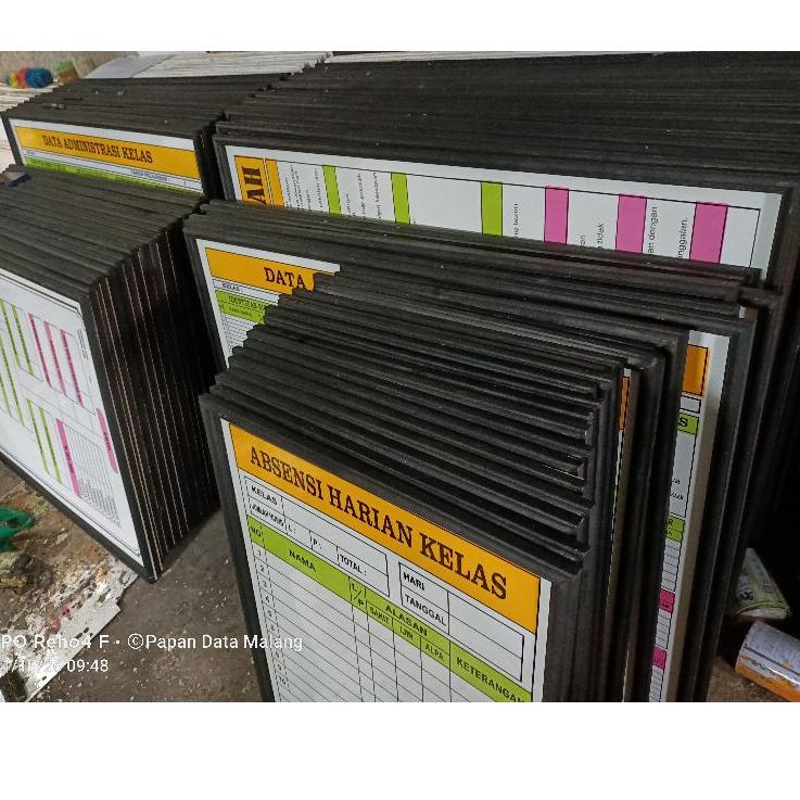 

TLKJ-64 Papan Data Absensi Kelas Ready stok ukuran 80 x 60 cm. absen kelas murah Bukan Barang KW