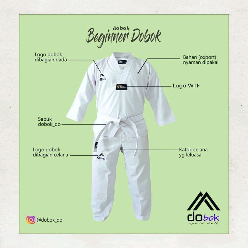 Seragam Taekwondo / Dobok Taekwondo /  Baju Taekwondo
