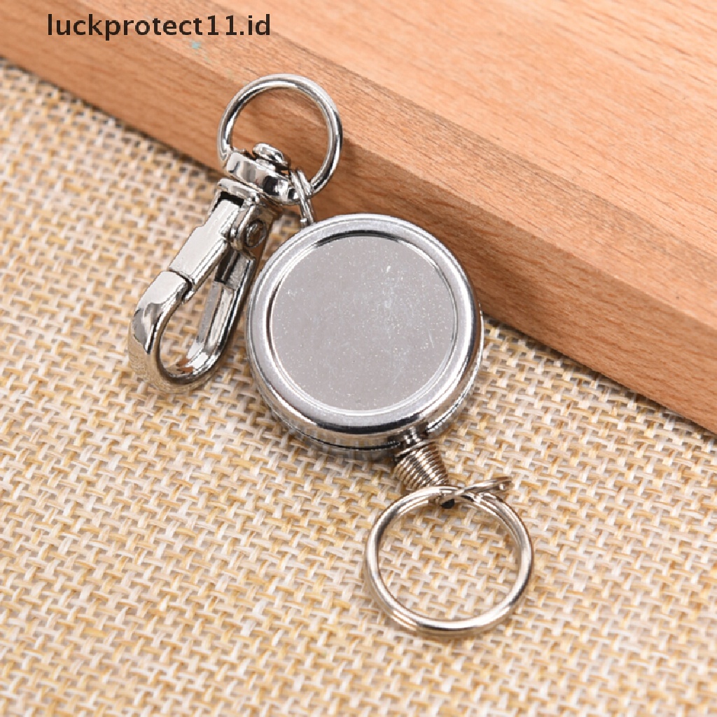 /Fashion Hot// Fashion// Ditarik Tarik Kunci Ring Rantai Klip Carabiner Holder Recoil Extendsl Gantungan Kunci.