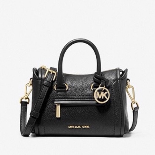 Michael kors Carine XS extra small satchel pebbled leather black