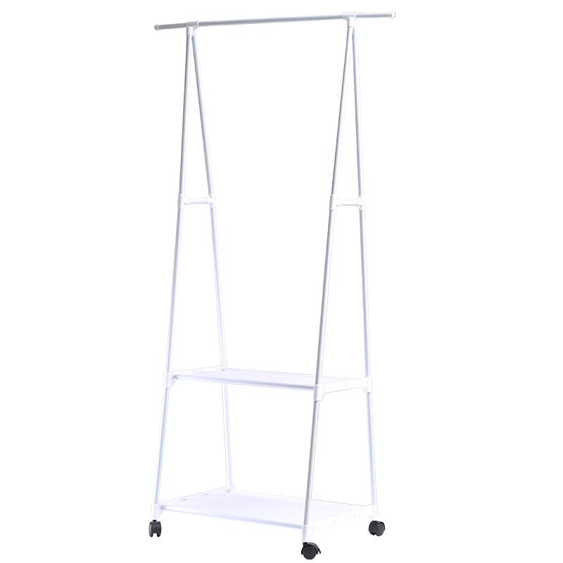 Hanger Rak Segitiga Triangle Stand Serbaguna Baju Rak Buku Gantungan Pakain Rak Serbaguna Dengan 4 Roda