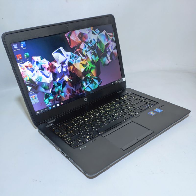 laptop gaming dan desain Workstation Hp zbook 14  - core i7 - ssd 256gb - dual vga amd firepro