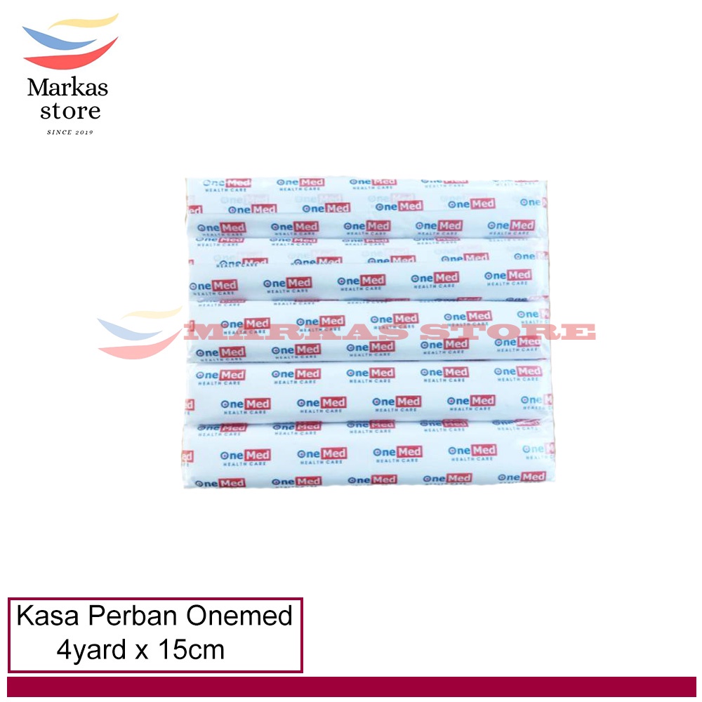 Kasa Verban Gulung 15cm Kassa Kain Perban Pembalut 15 cm Onemed 5 Roll / Kasa Perban Gulung 15cm