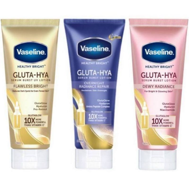 Vaseline Healthy Bright Gluta-Hya Serum Burst UV Lotion 200ml 330ml