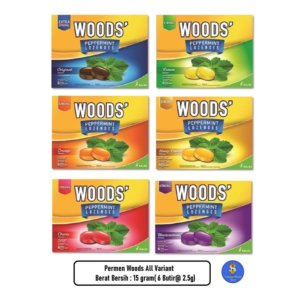 

Permen Woods 15gr(6 butir@ 2.5g) All Variant-Woods Candy All Variant