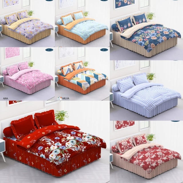 BEDCOVER CALIFORNIA 160 X 200 SPREI RUMBAI