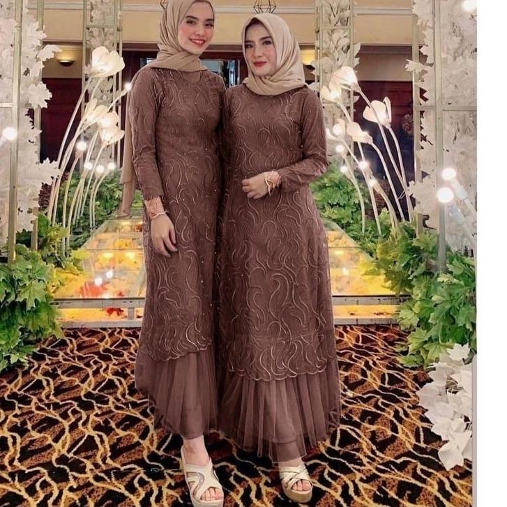 Star 8.8 GAMIS TANIA/ SIZE S-M,L,XL,XXL/ BAHAN TILE RUBY MUTIARA/ GAMIS MUSLIM KONDANGAN/ GAMIS WISU