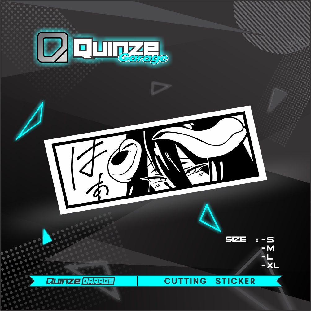 Stiker Albedo | Sticker Overlord Albedo | Cutting Sticker Slap Anime Overlord Albedo