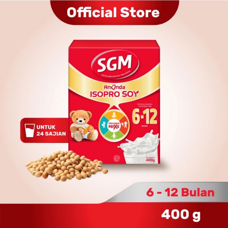 SGM ANANDA SOYA 6-12 BULAN KEMASAN 400 GR Susu Formula