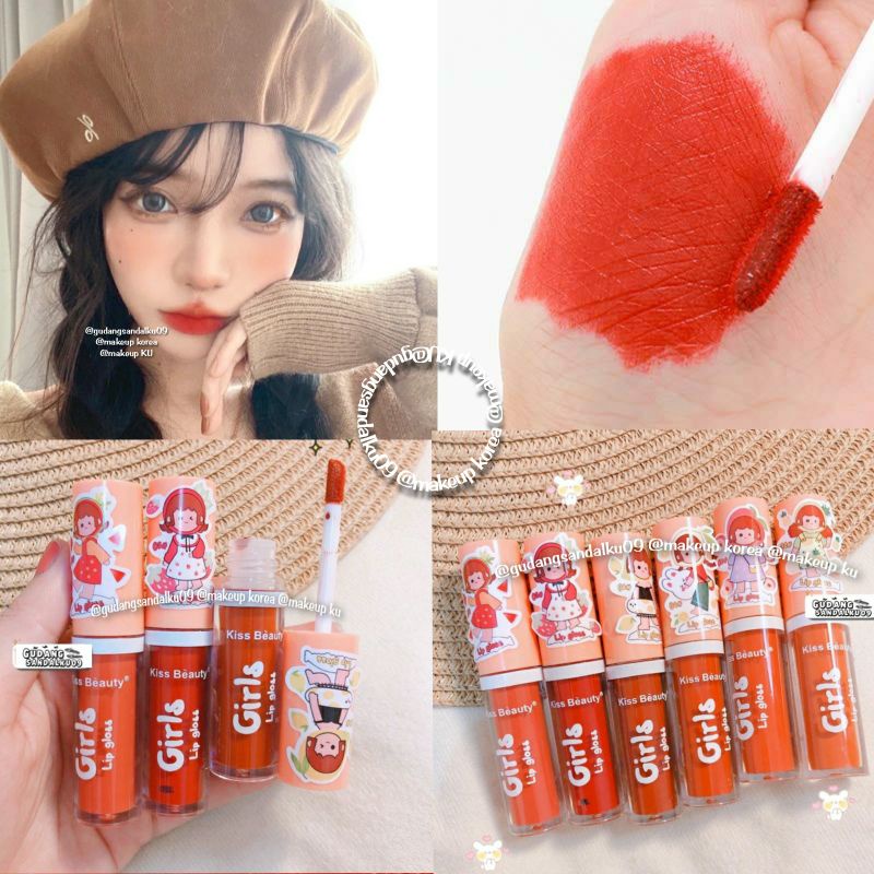 Matte Lipstik Tahan Lama Waterproof Lip Matte 6 Warna Peace Oren