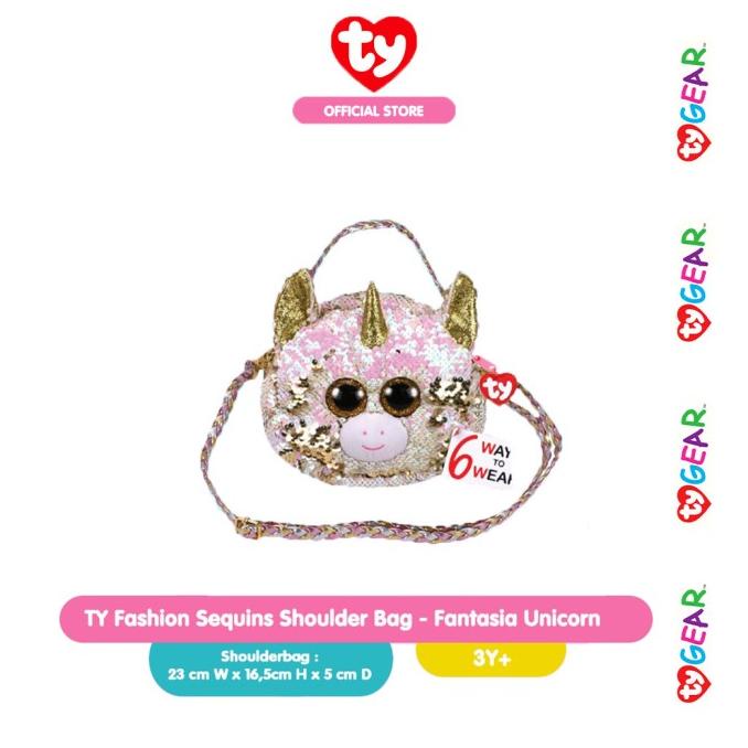 TY Fashion Sequins Shoulder Bag - Fantasia Unicorn