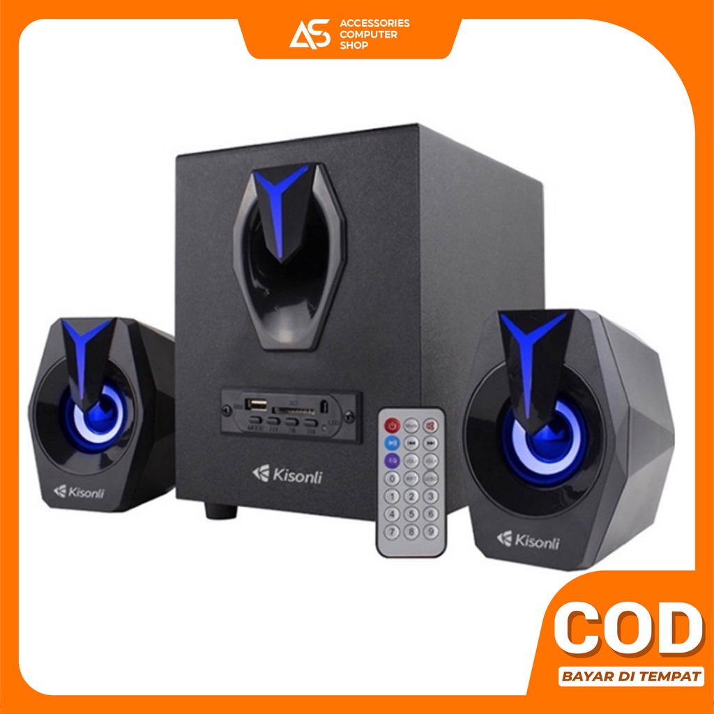 Gaming Speaker Aktif Bluetooth Subwoofer Aktif Support BT, USB, TF Card &amp; Radio With Remote Control -  TM-6100U