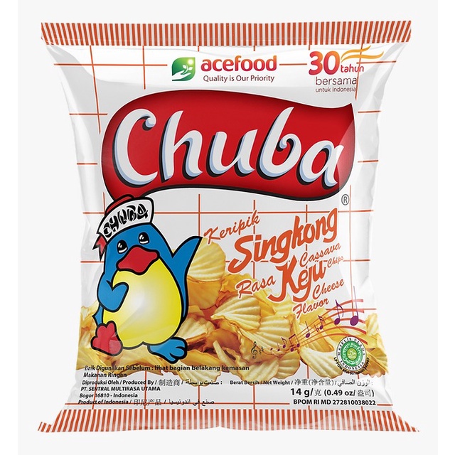 SNACK CHIKI CHUBA KERIPIK SINGKONG 3 RASA PER 1 PCS [SWEETSPACE]