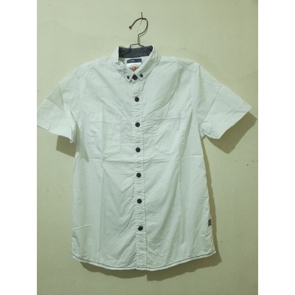 kemeja EMBA ORIGINAL rijekan pabrik putih