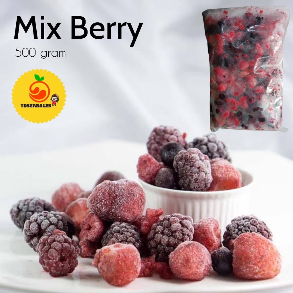 

Buah beku buah frozen mix buah berry mix berries mix berry GROSIR - TOSERBA125