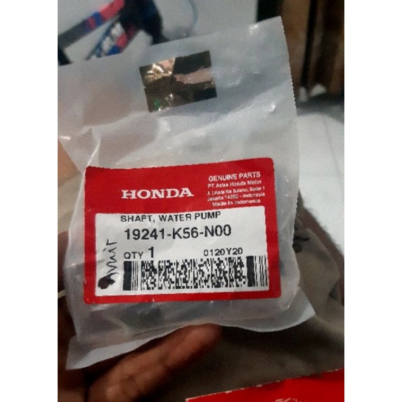 Shaft Waterpump As Waterpump CB150R CBR150R Sonic 150 Supra GTR Cs1 Sonic 125 CBR150R Old Kpp K45A C
