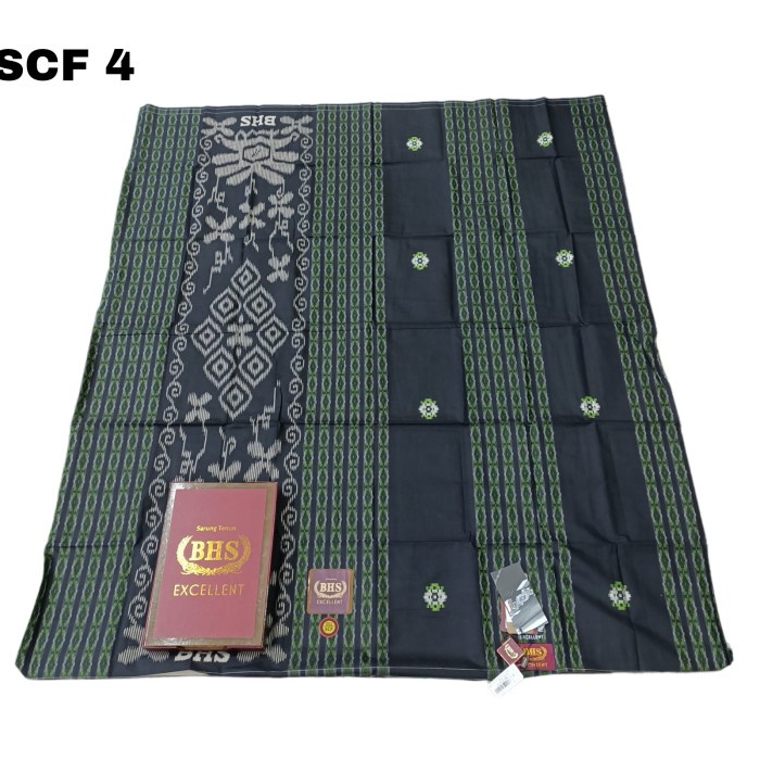 {FamilyStore} Sarung Tenun BHS Excellent Gold Seri SGS Sarung Premium Murah