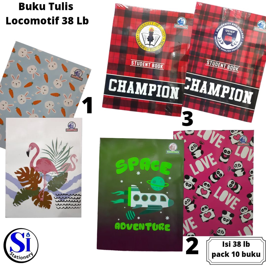 

Buku Tulis Locomotif A5 38 Lembar 1 pack isi 10 pcs