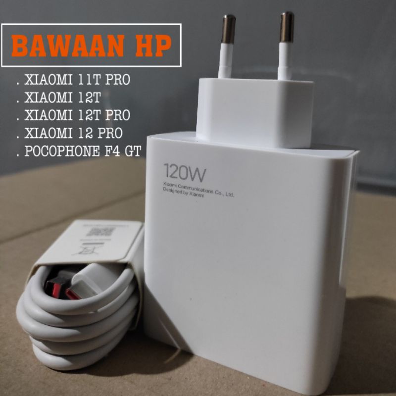 Charger Xiaomi 120w Mi 11T Pro Original Asli Copotan Hp