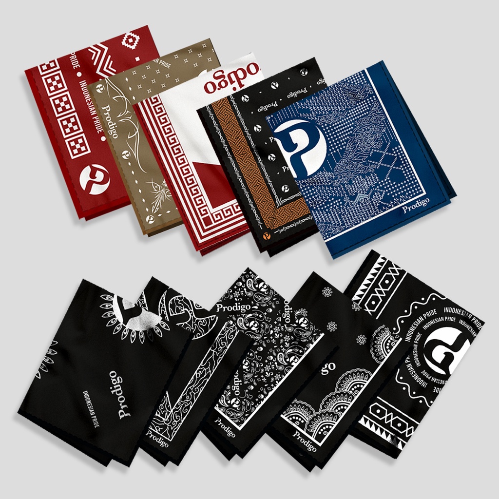 Prodigo * Slayer Bandana Ulos | Paisley Scarf Syal Ikat Kepala | Masker Penutup Mulut Berkendara