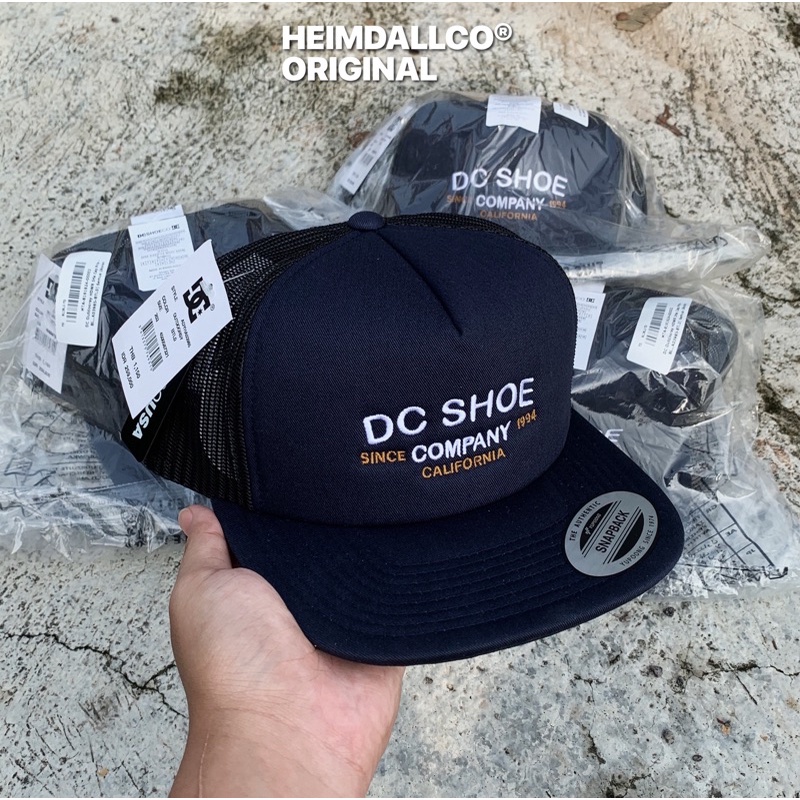 DC SHOES OUTDOORSY TRUCKER HAT NAVY ORIGINAL