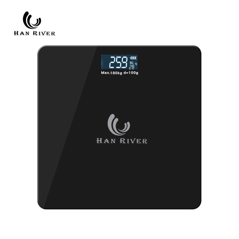 HAN RIVER Timbangan Badan Digital Tempered Glass / Timbangan Badan Kaca Digital Max 180kg Han River