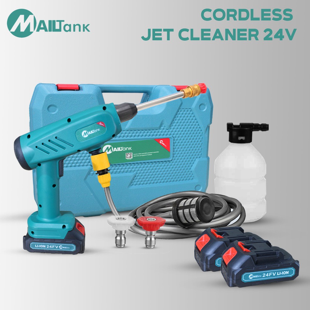 MAILTANK CORDLESS CLEANING MACHINE 24V Mesin Cuci Mobil/Motor SH-259 Jet cleaner anti ribet