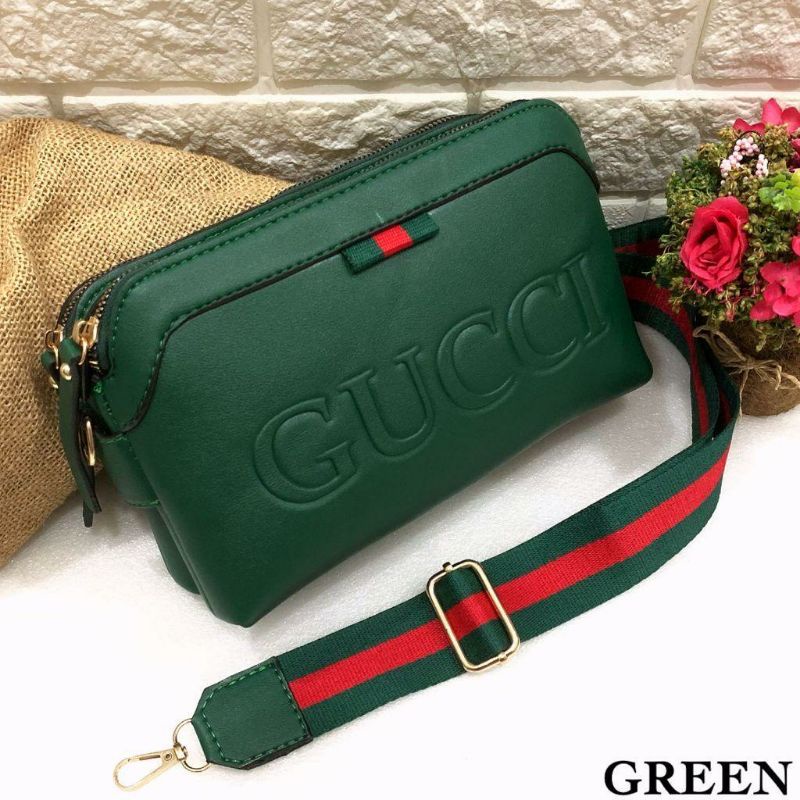 Tas Selempang GC ELEGANO Wanita 2Ruang Emboss