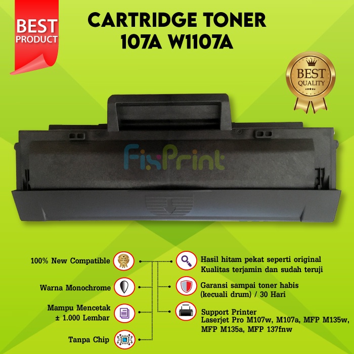 Toner Laserjet Compatible XP M107a 107w 107a 103A MFP 136A Monochrome