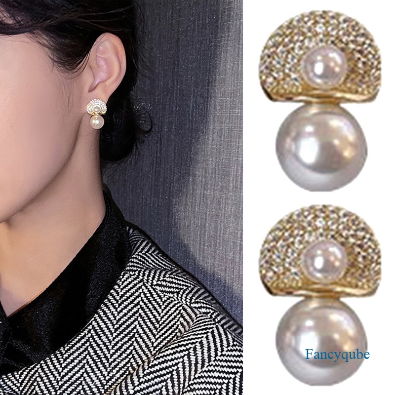 New Arrival Drop Earrings Fashion Mutiara Klasik Bulat Wanita Menjuntai Elegan Perempuan Korea Perhiasan Perempuan Trendi