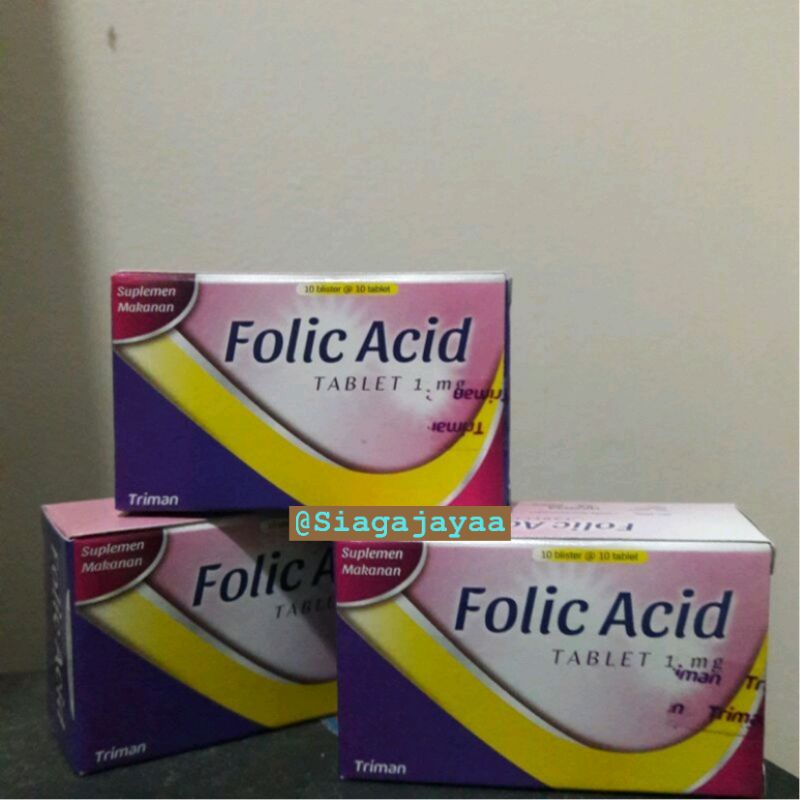 Jual Folic Acid 1mg Tablet Triman | Shopee Indonesia