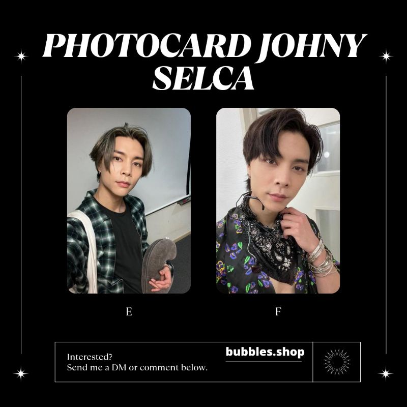 PHOTOCARD UNOFFICIAL JOHNY NCT SELCA