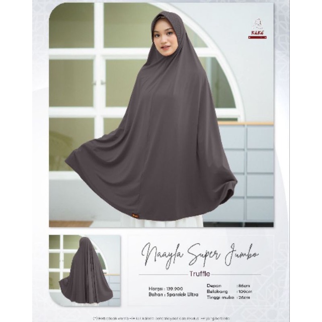 HIJAB INSTAN KEKE NAYLA SUPER JUMBO
