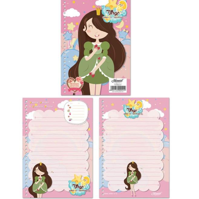 

[PRODUK SLLMY] Loose Leaf / Kertas Binder Harvest A5 Zodiac RGL