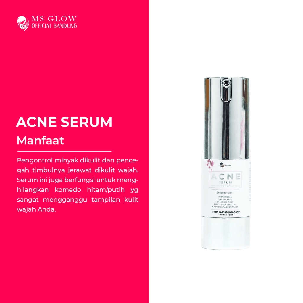 Paket Acne Serum Ms Glow Original Penghilang Jerawat Paket Wajah / Perawatan Wajah Termurah Premium