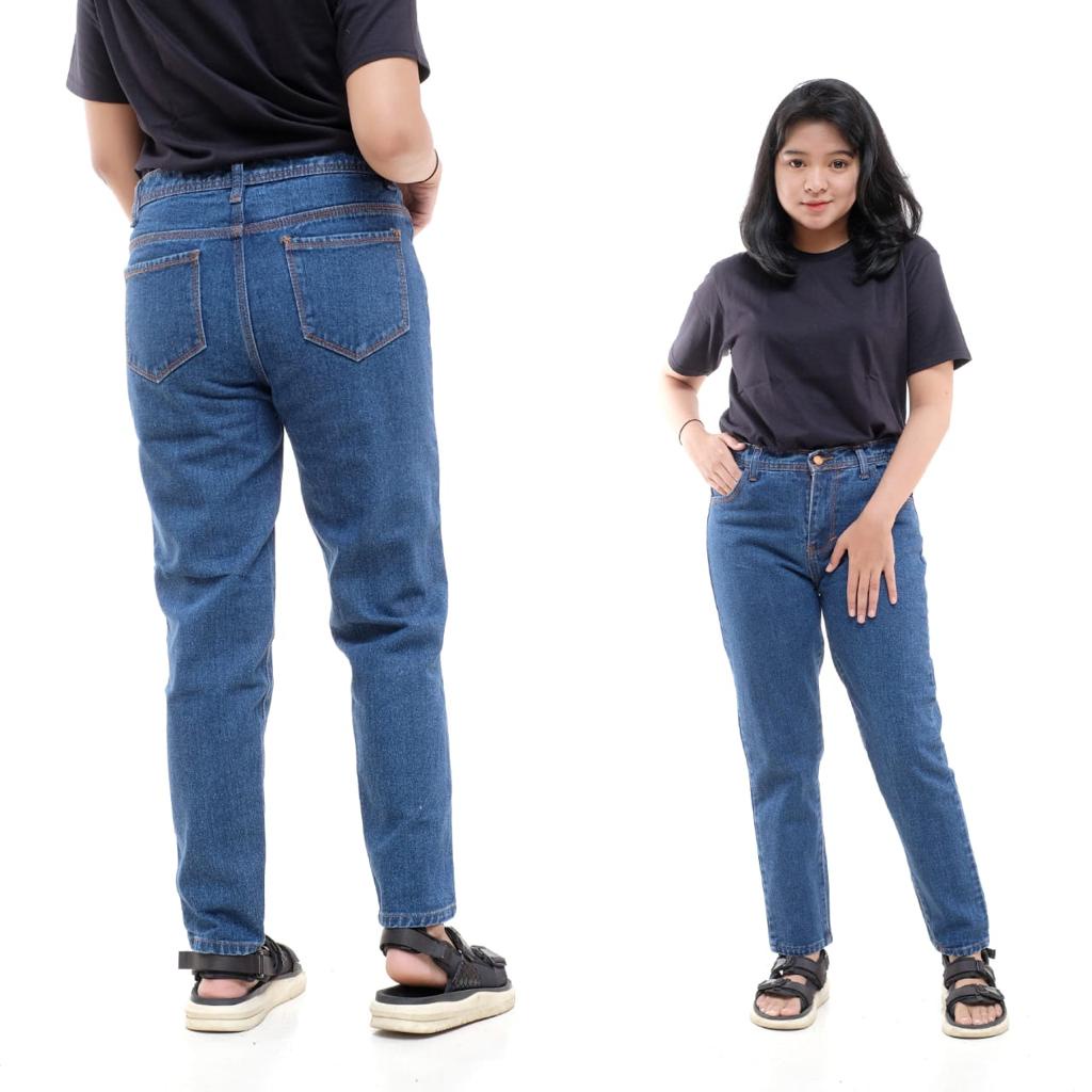 Celana Boyfriend Jeans Wanita - Boyfriend Jeans Highwaist Wanita