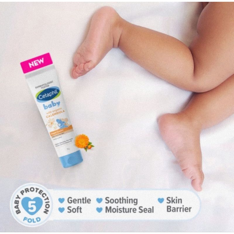Cetaphil Baby Diaper Cream With Organic Calendula 70 gr - Krim Popok