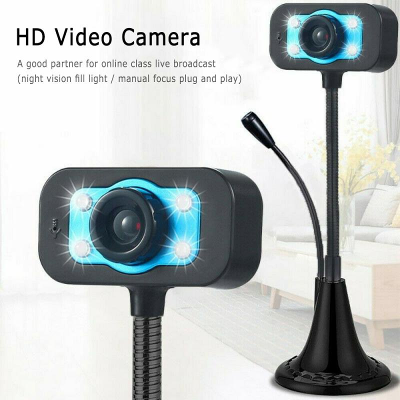 Webcam Web camera Kamera PC Tanpa Driver Digital USB Dengan Mikrofon Untuk Komputer PC Laptop