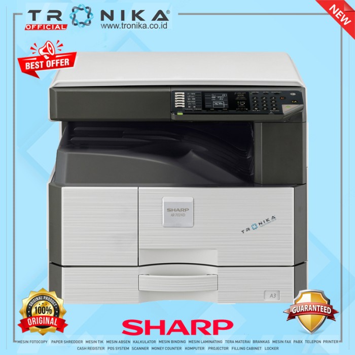 MESIN FOTOCOPY A3 SHARP AR-7024 ORIGINAL GARANSI RESMI